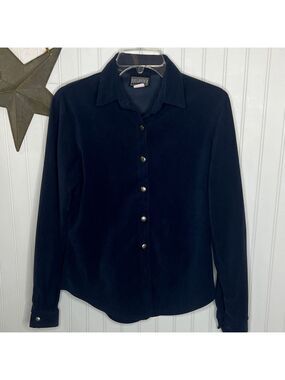 Circle T Navy Button Down Shirt Size Extra Small